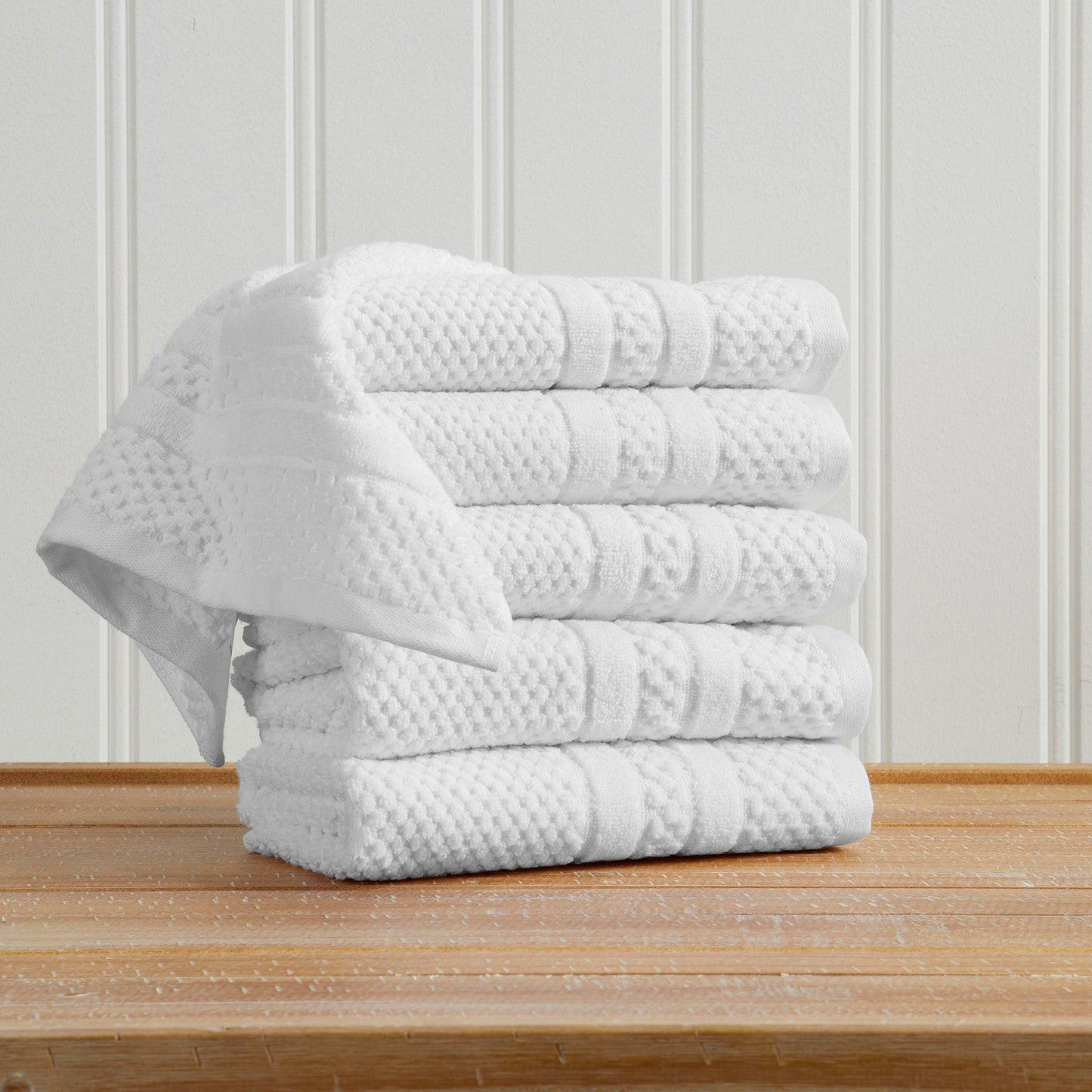 Checkered Jacquard Bath Towels