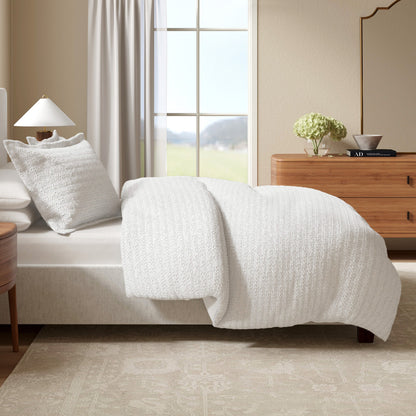 Honeycomb Waffle Duvet Set